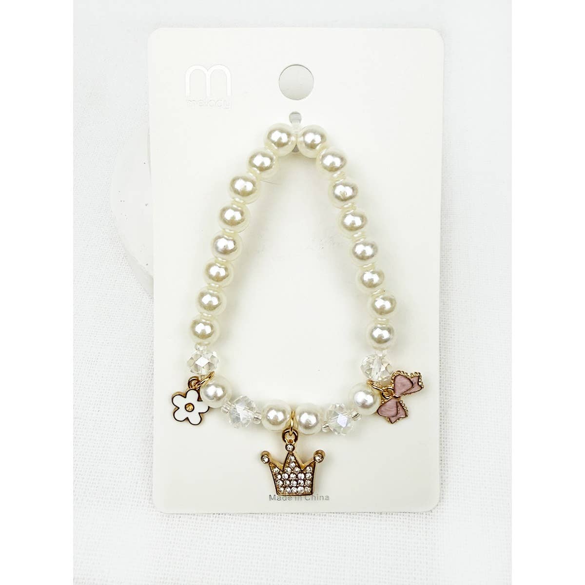 Pearl Bead Bracelets with Cute Charms