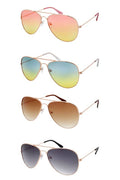 Fashion Aviator Sunglasses: MIX COLOR