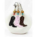 Western Theme Cowboy Boot Keychain: MIX COLOR