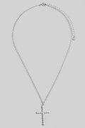 Pearl Cross Pendant Necklace: RHCRM