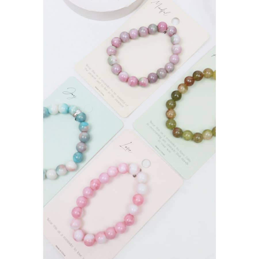 Inspirational Healing Stone Bracelets: MIX COLOR