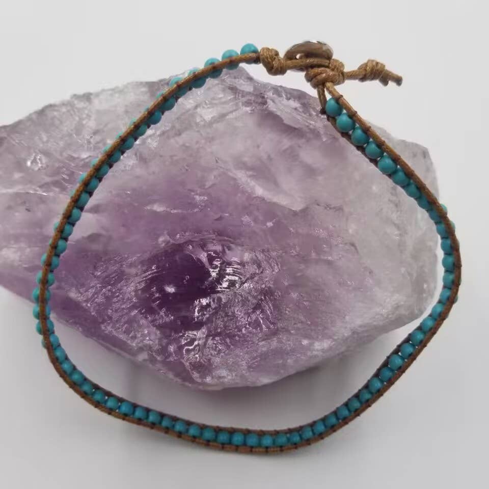 Turquoise Beaded Wrap Bracelet