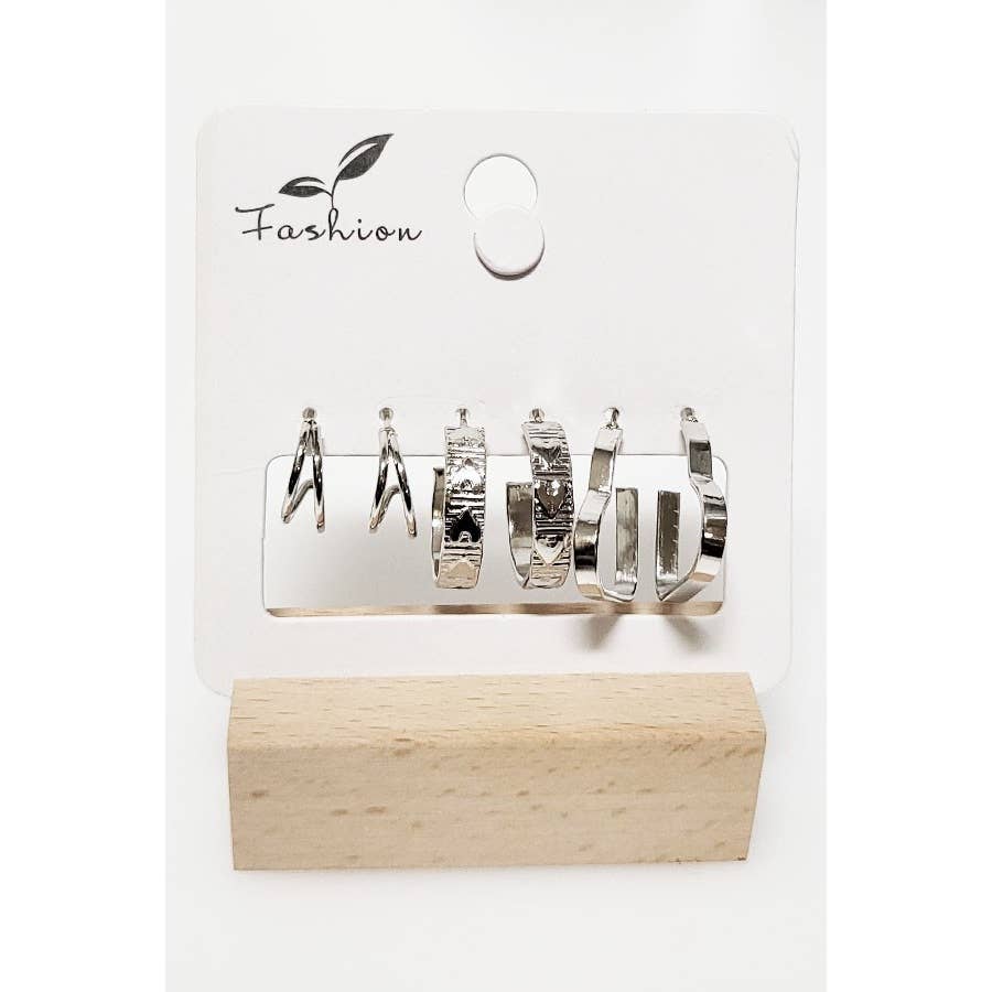 Hoop Earring Set: Assorted Color