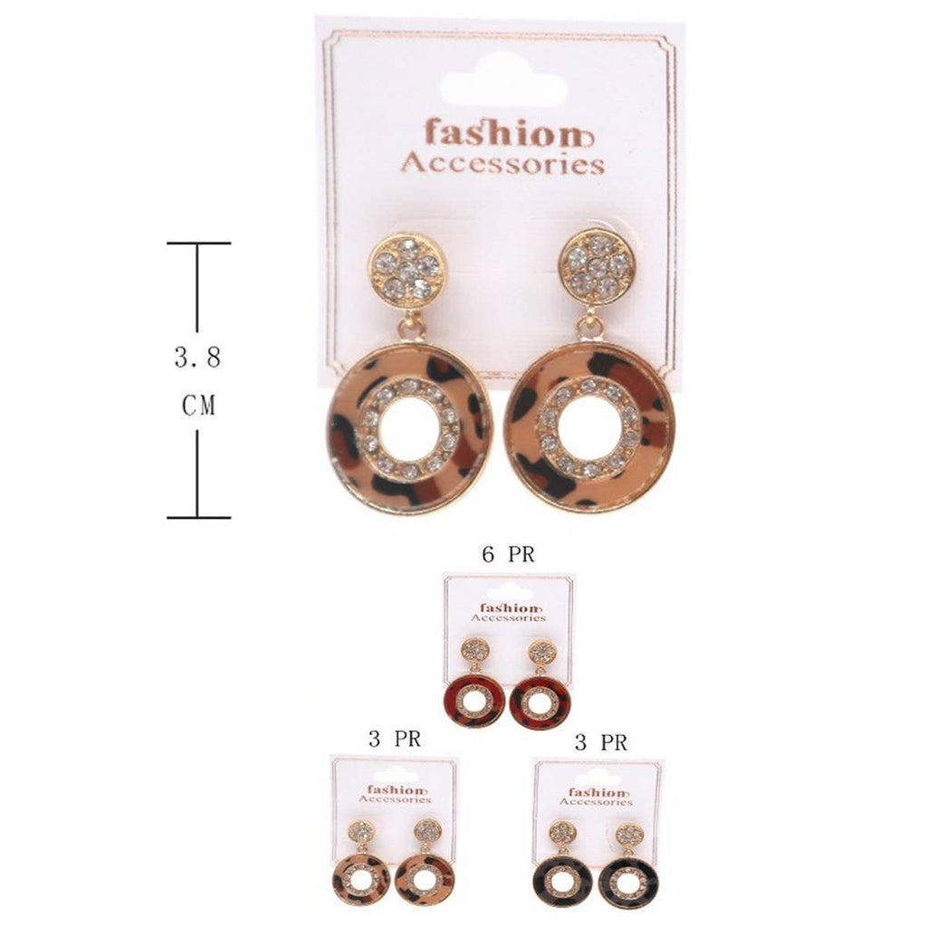 Leopard Dangle Earring: Mix Colors