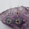 Vintage Daisy Circular Earrings