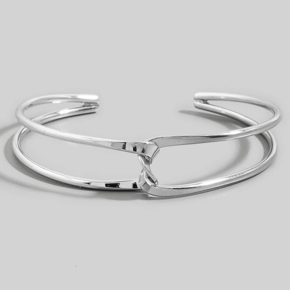 Twisted Wire Open Cuff Bracelet: G