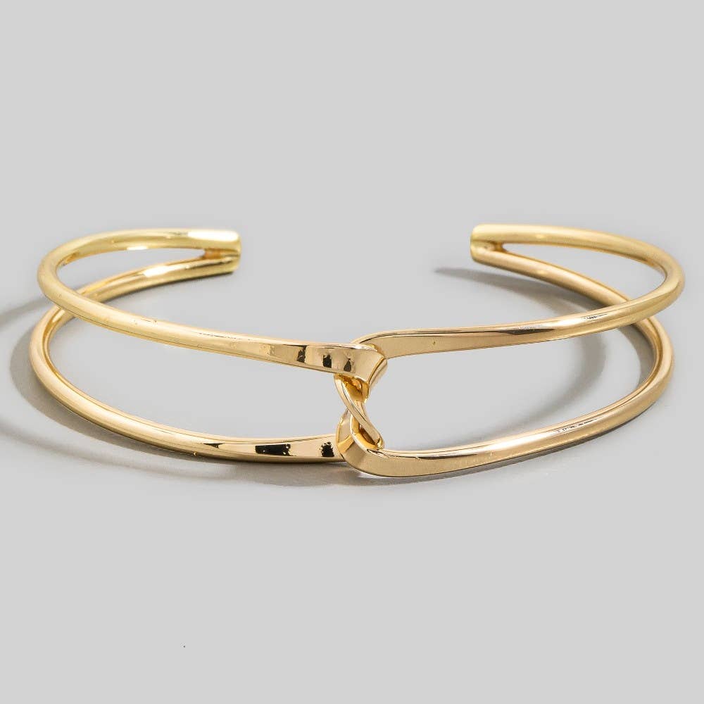 Twisted Wire Open Cuff Bracelet: G