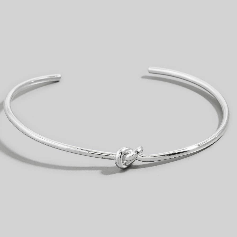 Metallic Knot Cuff Bracelet: G