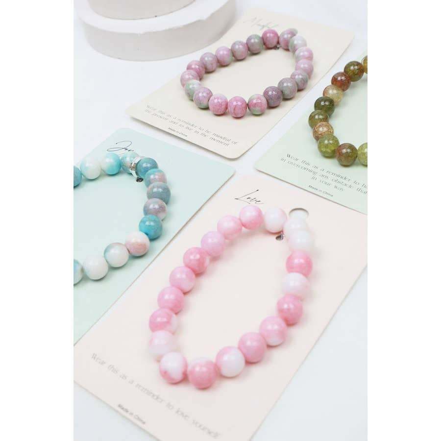 Inspirational Healing Stone Bracelets: MIX COLOR