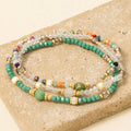 Assorted Bead Bracelet 3 Set: MULTI