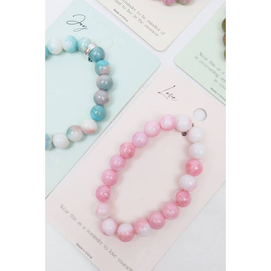 Inspirational Healing Stone Bracelets: MIX COLOR