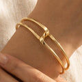 Twisted Wire Open Cuff Bracelet: G