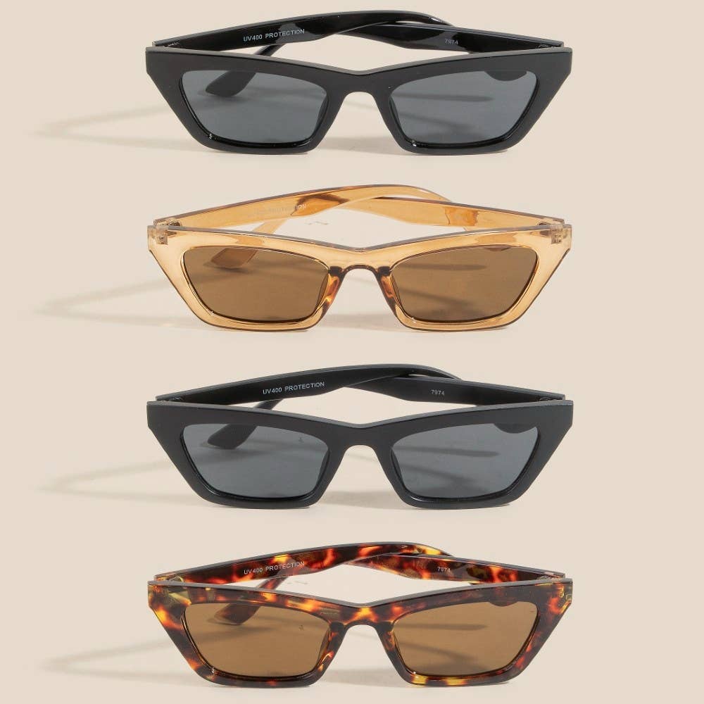 Twelve Piece Tortoise Fashion Sunglasses: ASSORTED