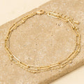 Mixed Layered Dainty Chain Bracelet: G